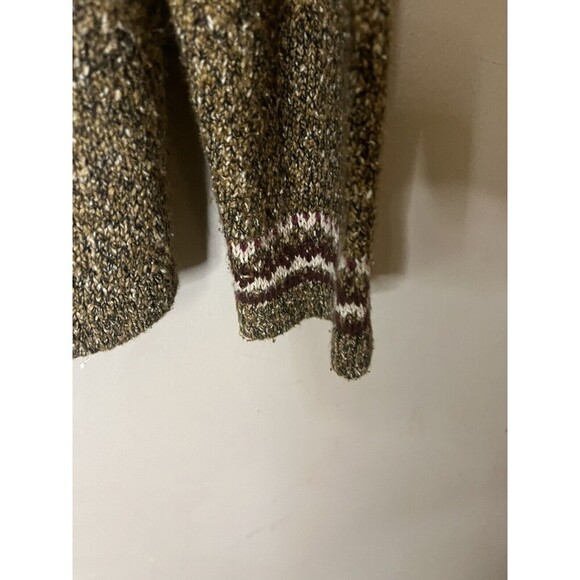 Vintage Woolrich Sweater Fall Leaves Womens Full Zip Brown Ladies size large - Picture 6 of 8